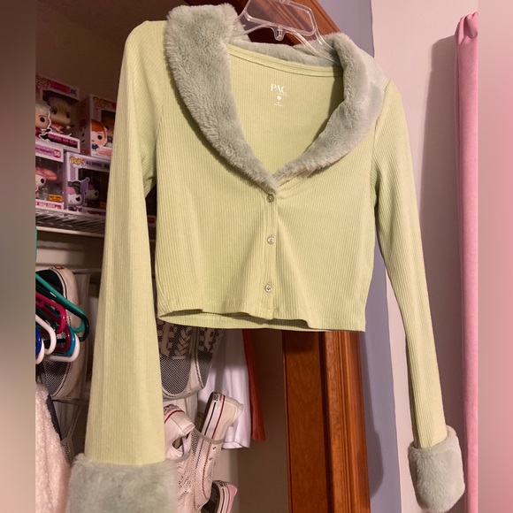 PacSun Sweaters - Pacsun Faux Fur Cardigan